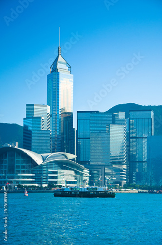Obraz na płótnie Hong Kong Skyline w salonie