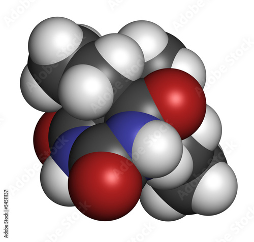 Pentobarbital (pentobarbitone) barbiturate sedative