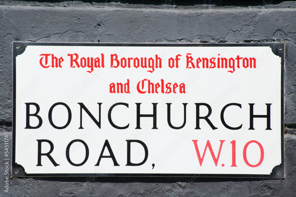 Bonchurch Road street sign