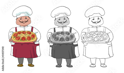 set of three variations of italian cook