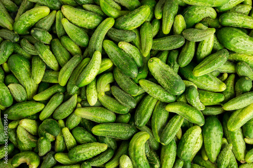 green cucumbers, background © petrsalinger