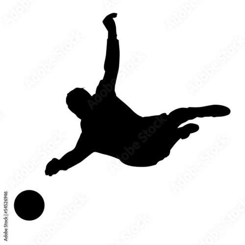 Torwart Sillhouette