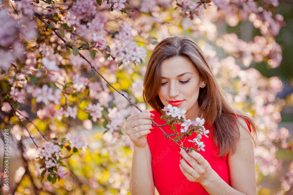 Beautiful Spring Girl with flowers Beautiful Spring Girl with flowers