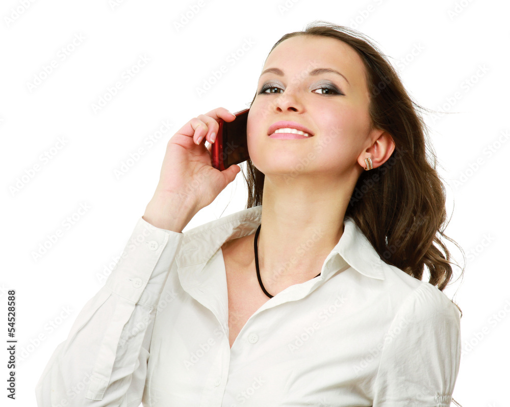 Beautiful woman with a phone in her hand. Beautiful woman with a phone in her hand.
