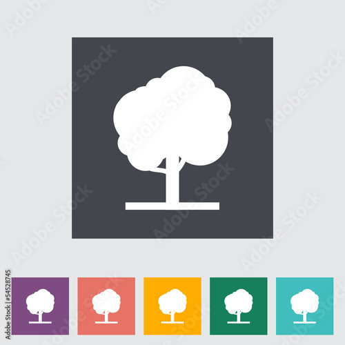 Tree flat icon.