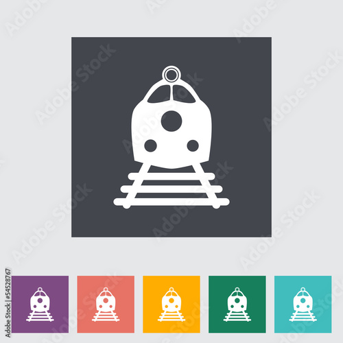 Train flat icon.