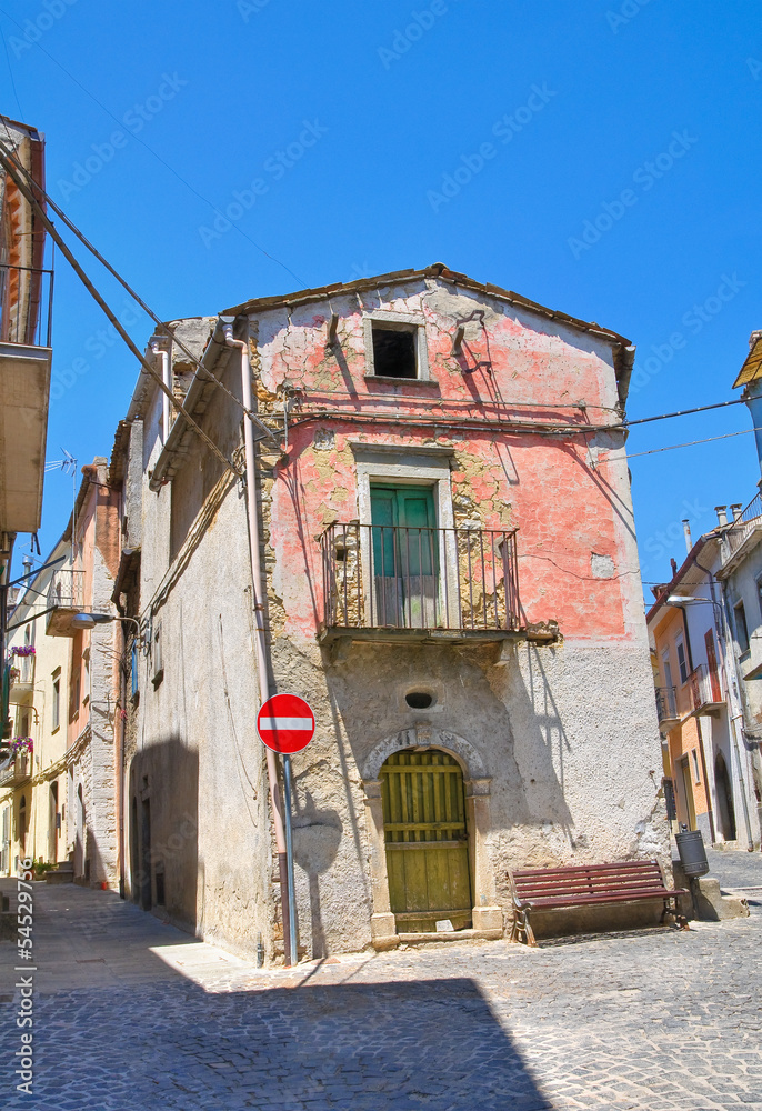 Alleyway. Roseto Valfortore. Puglia. Italy.