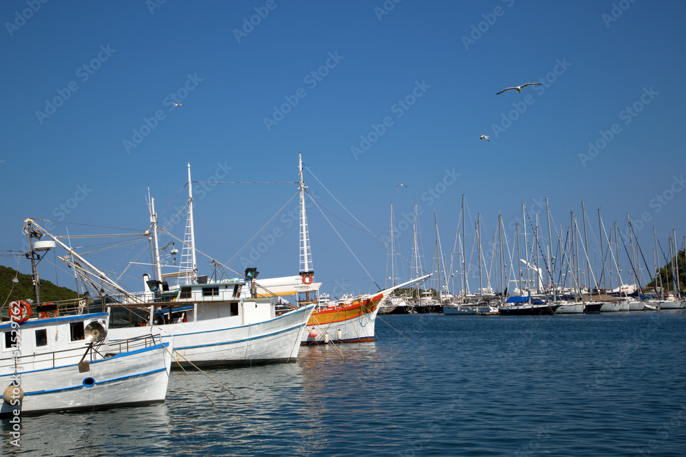 Sea port in city of Vrsar
