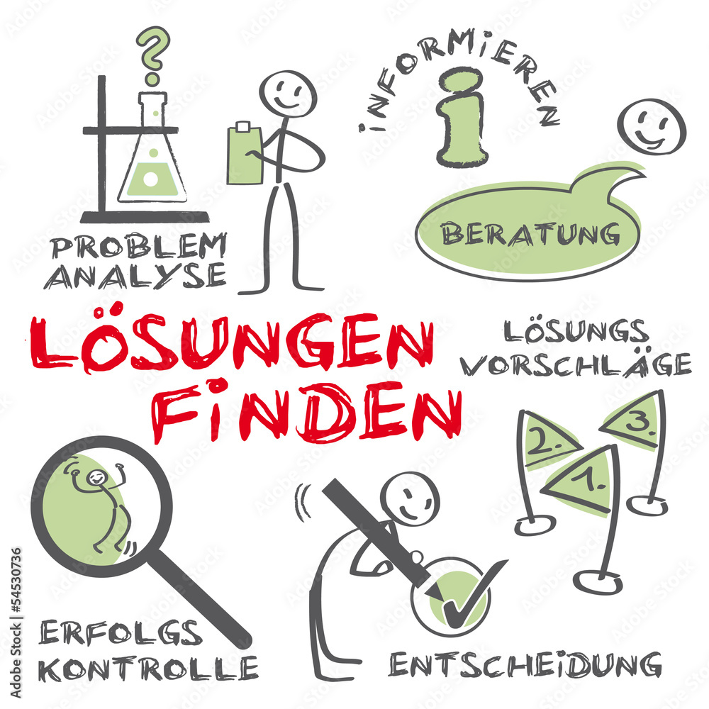Lösungen finden Stock-Vektorgrafik | Adobe Stock