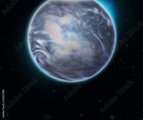 Earth Space Backdrop
