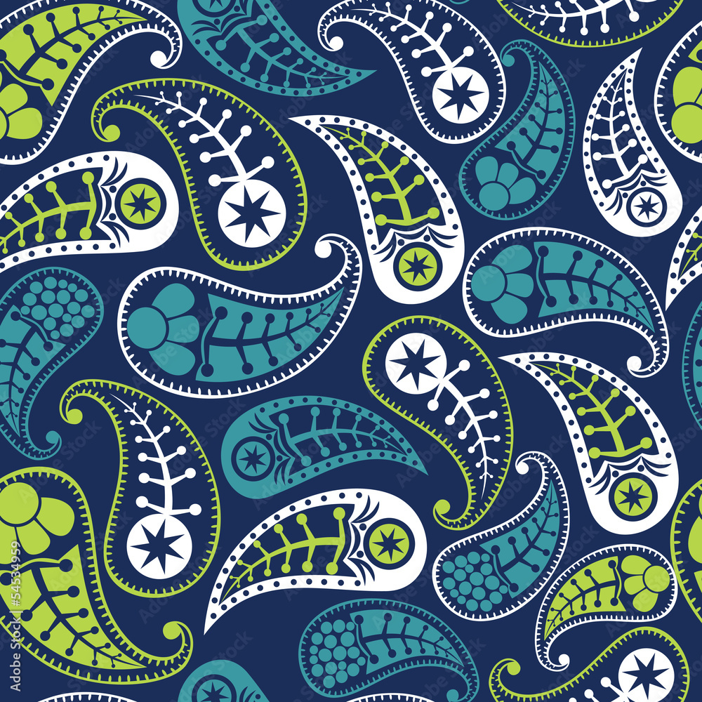Seamless paisley texture for your design. Endless pattern with p Seamless paisley texture for your design. Endless pattern with p