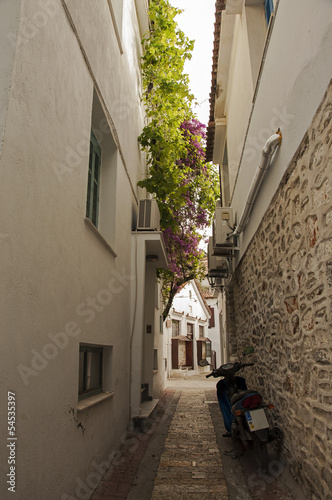 Skiathos narrow street