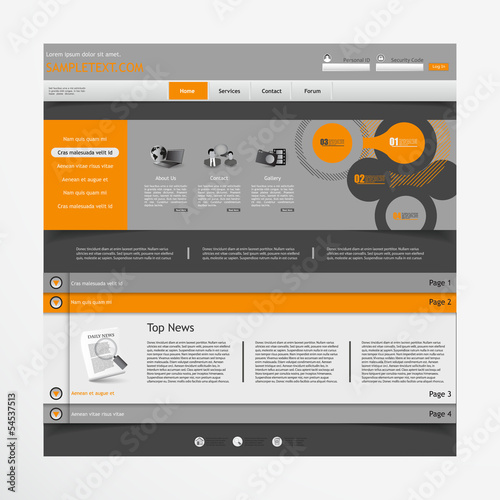 Website Template Design