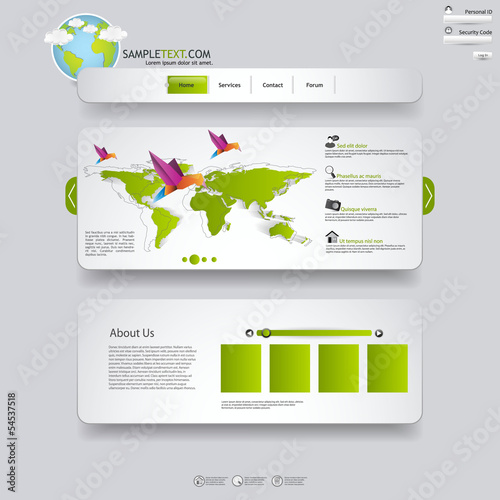 Eco website template photo