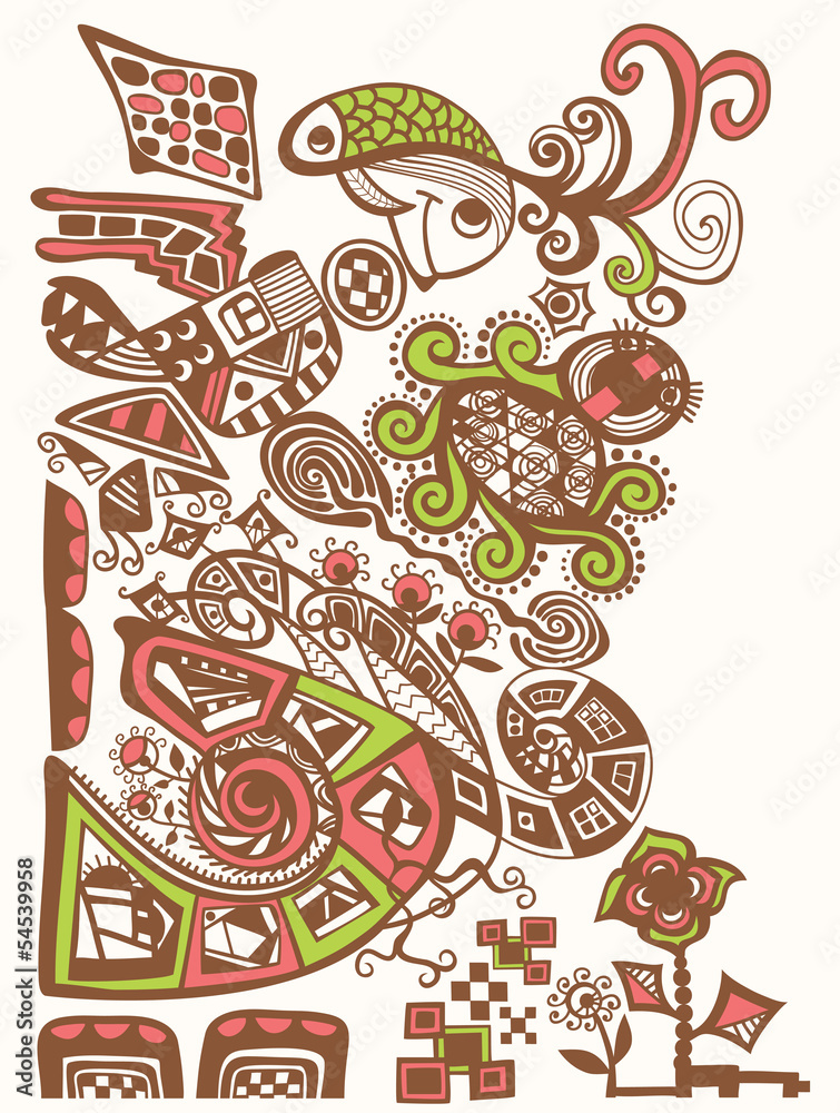 The abstract pattern. The abstract pattern.
