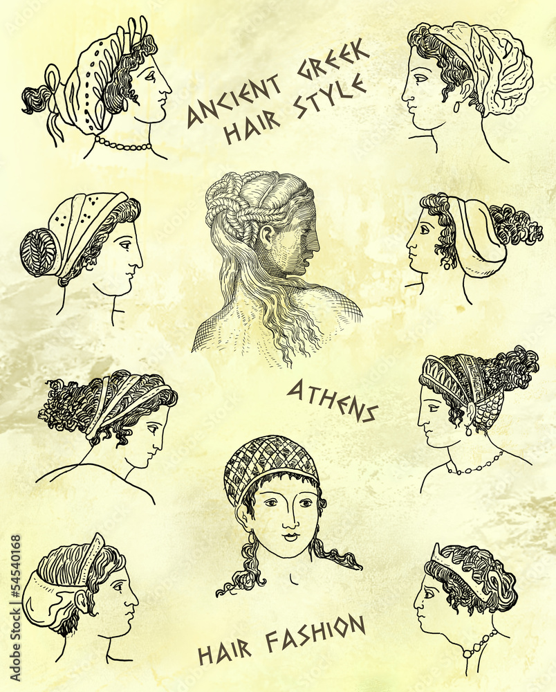Ancient Greek Hairstyles Womens and Mens Hairstyles in Greece