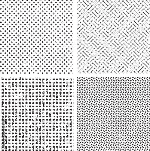 Grunge set stripe. Vector illustration.