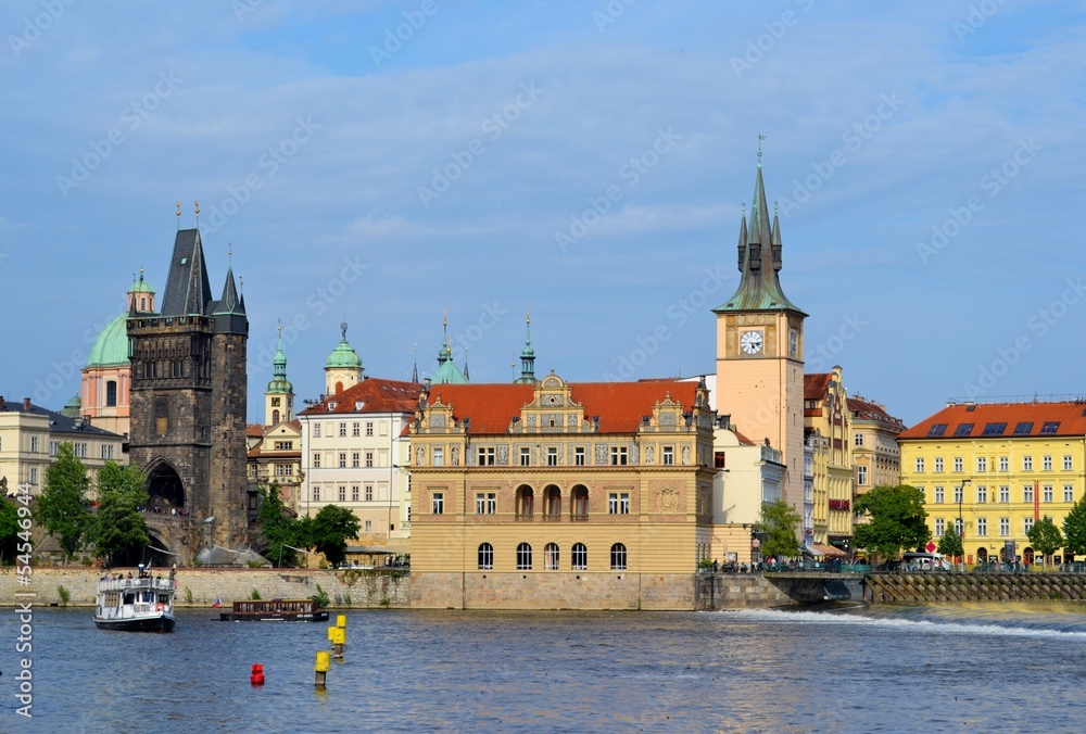 The Bedrich Smetana Museum in Prague and the mill