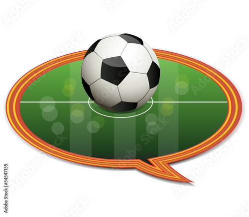 The index icon with the soccer ball.Vector