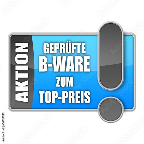 button mr gepruefte b-ware zum top-preis I photo