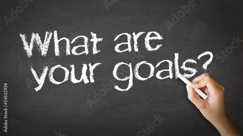 What Are your Goals Chalk Illustration
