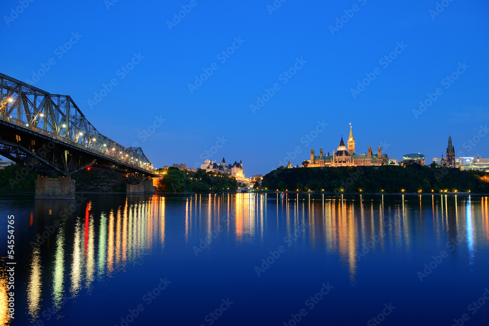 Fototapeta premium Ottawa at night