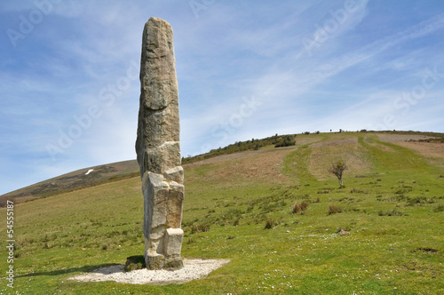 Menhir de Arlobi, Gorbea, Álava (España) photo