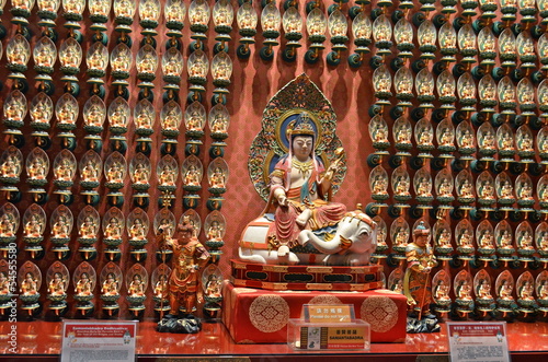 Buddha Tooth Relic Temple in China Town Singapore photo