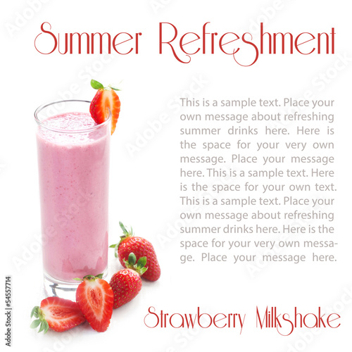 Summer Refreshment - Strawberry Milkshake photo