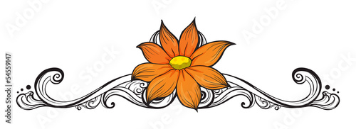 A simple flower border