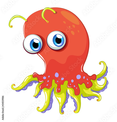 An angry octopus
