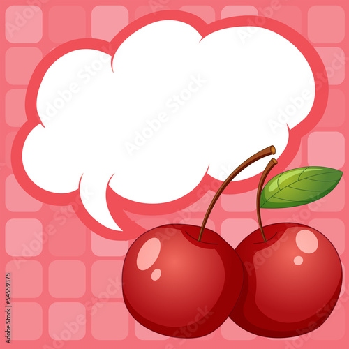 Cherries with an empty callout