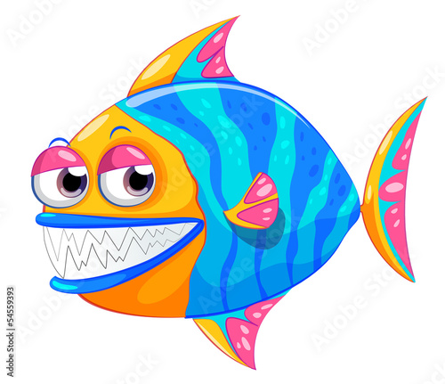 A colorful piranha
