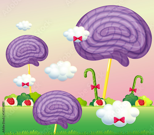 Big giant lollipops