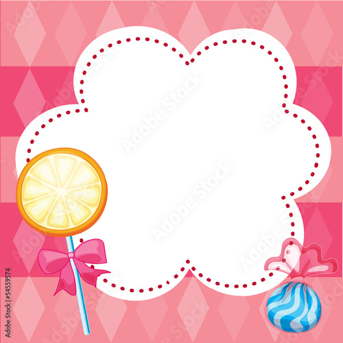 A stationery with candies