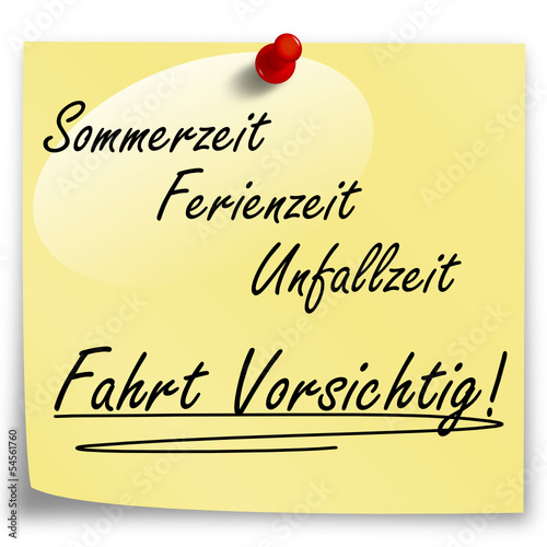 Fahrt Vorsichtig!