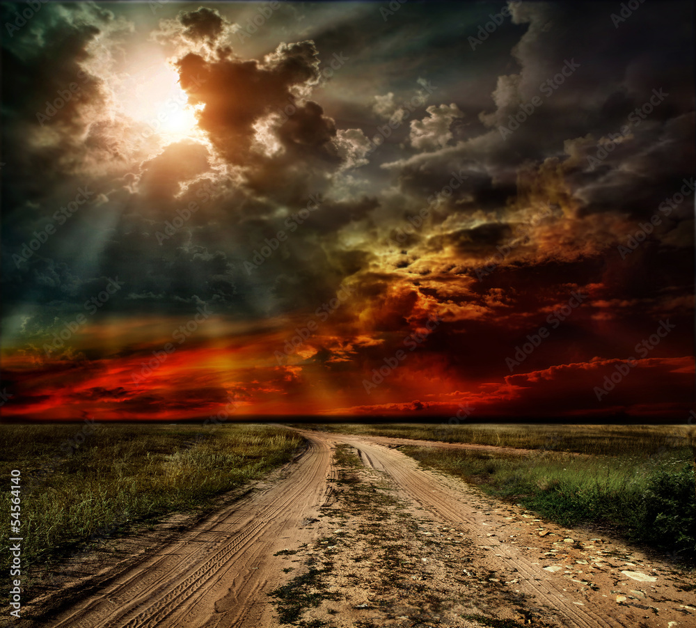 Fototapeta premium country road