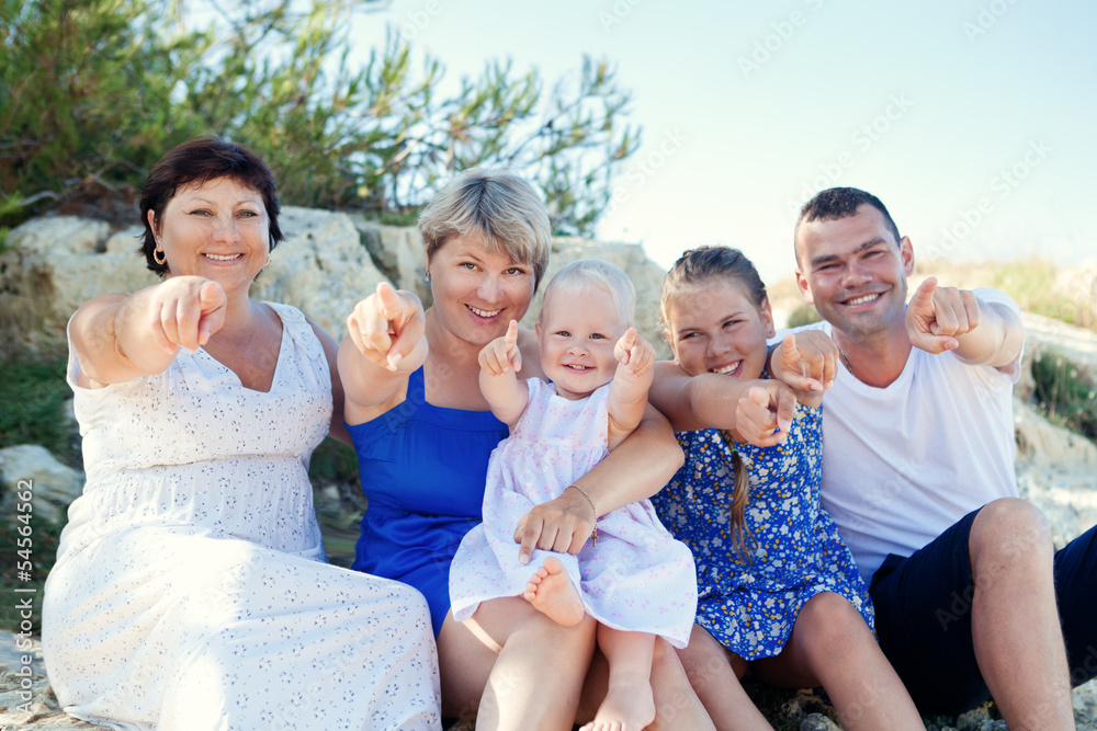 Portrait of happy family Portrait of happy family