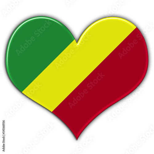 Coração com a bandeira do Congo Free Download Coração com a bandeira do Congo - GFXLoad