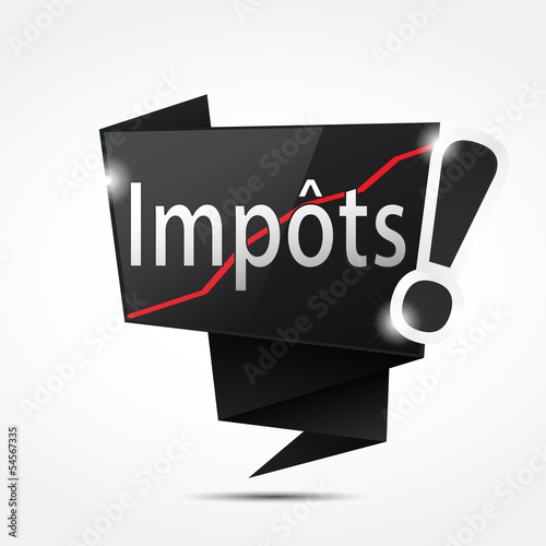 bulle origami : impôts