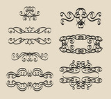 Vintage Calligraphy Decorative Elements