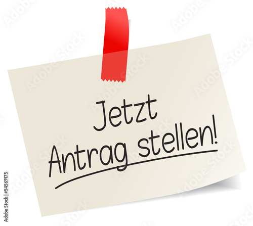 Jetzt Antrag stellen!