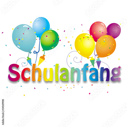 Schriftzug "Schulanfang"