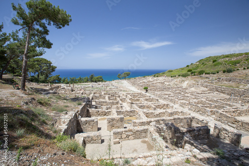 ancient ruis of kamiros in Rhodes, Greece