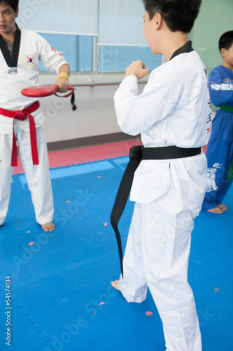 Taekwondo class