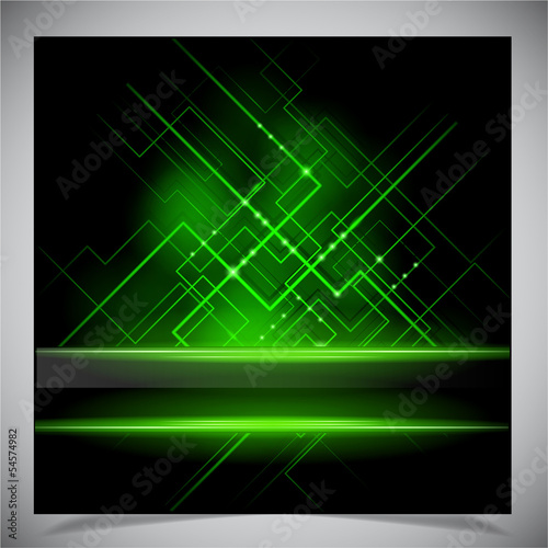 Smooth colorful abstract techno background