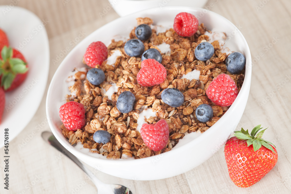 muesli with berries muesli with berries