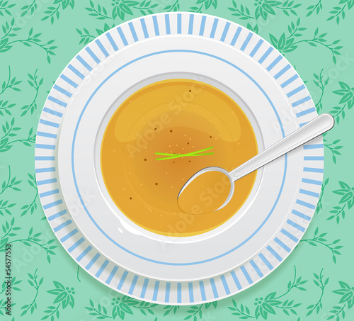 Plate of soup
