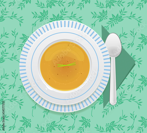 Plate of soup