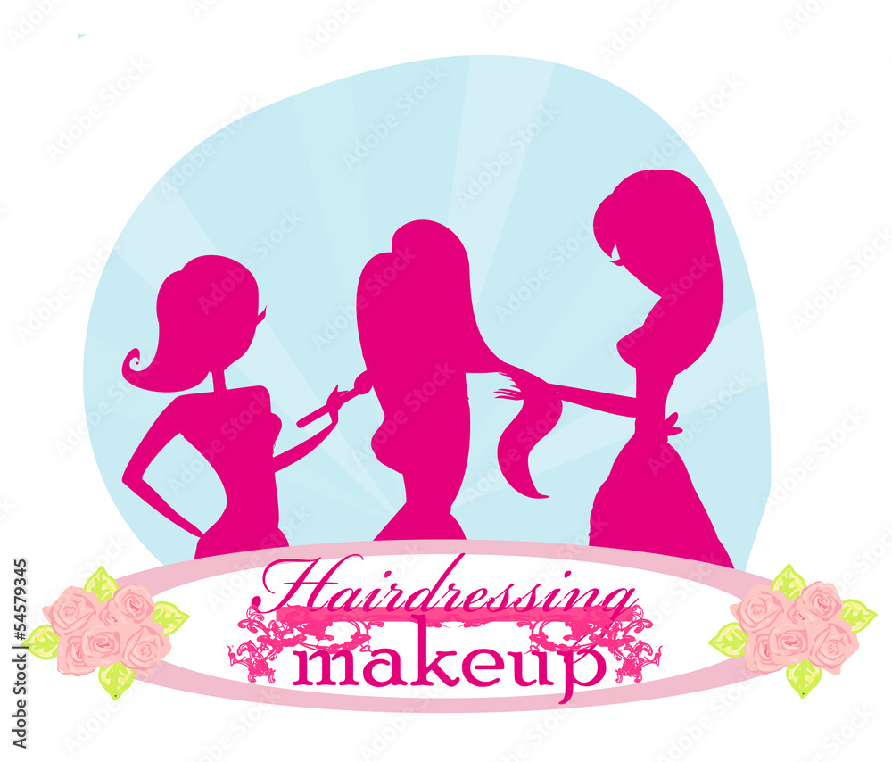 elegant girl in a beauty salon elegant girl in a beauty salon